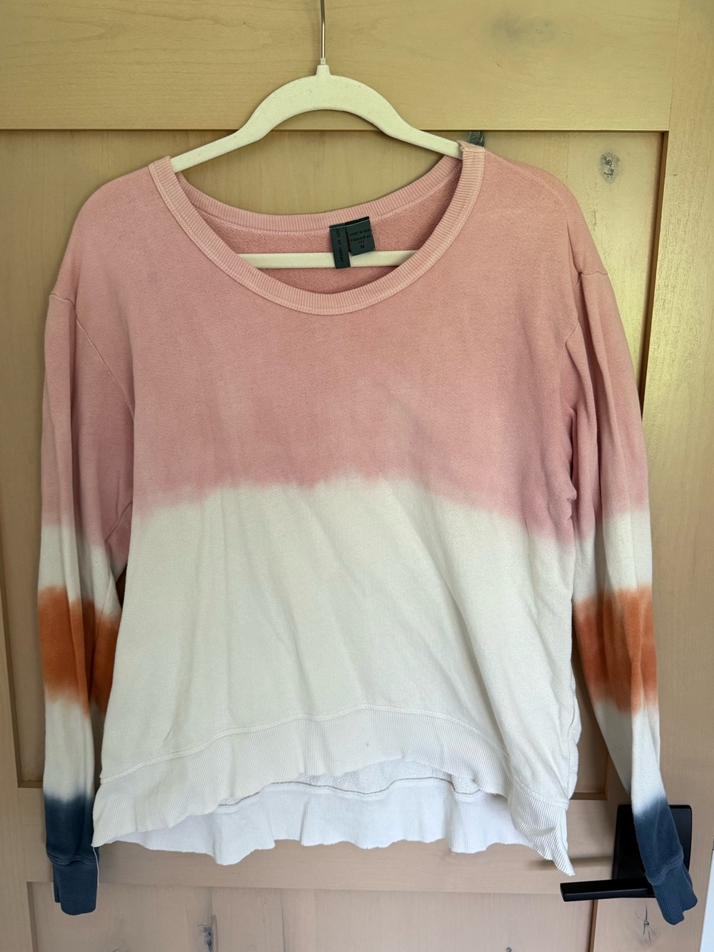 Left Of Center Pink Ombre Tie-Dye Long Sleeve Sweatshirt
